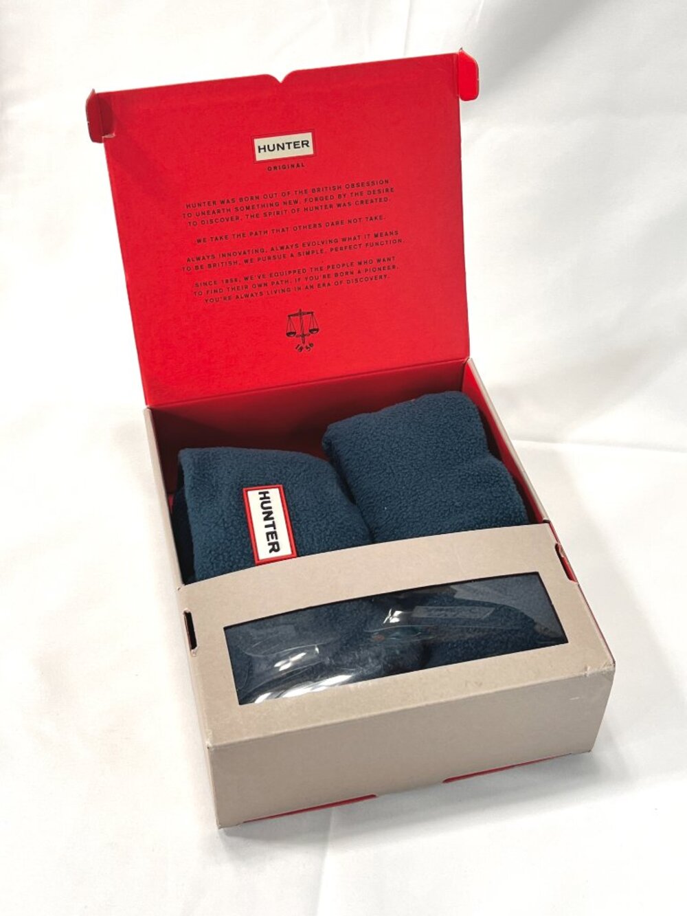 HUNTER ORIGINAL Boot Sock [Tall Large] Ocean Blue Socks